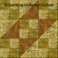 Wagon Tracks variation quilt block